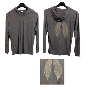 Kings of Cole Bling Hoodie Silver Gold Studs Angel Wings